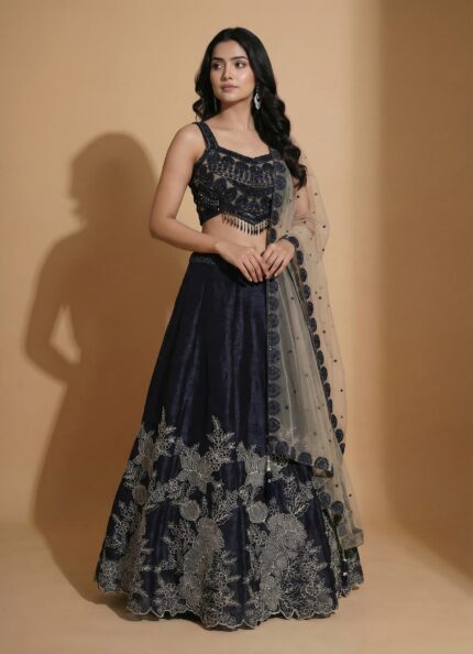 Midnight Sapphire Luxe Dress